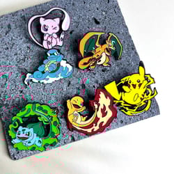 kawaii anime enamel pins set for backpacks and clothing