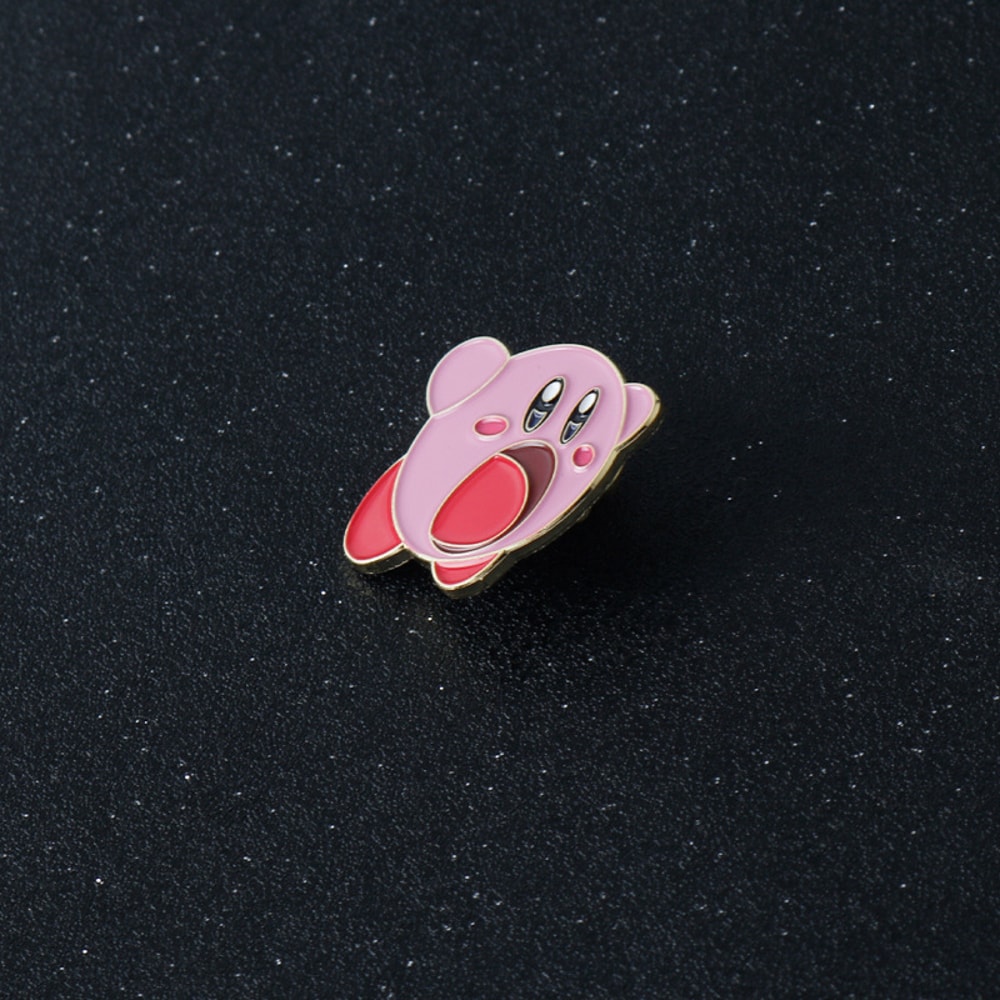 Kirby Enamel Pin Cute Anime Backpack Badge and Kawaii Brooch Gift