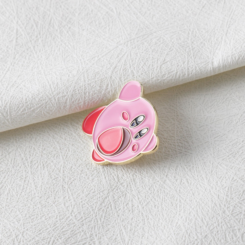 Kirby Enamel Pin Cute Anime Backpack Badge and Kawaii Brooch Gift