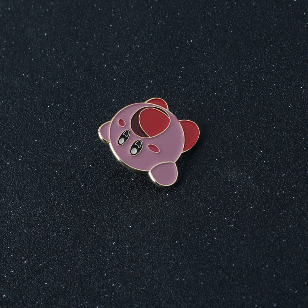 Kirby Enamel Pin Cute Anime Backpack Badge and Kawaii Brooch Gift