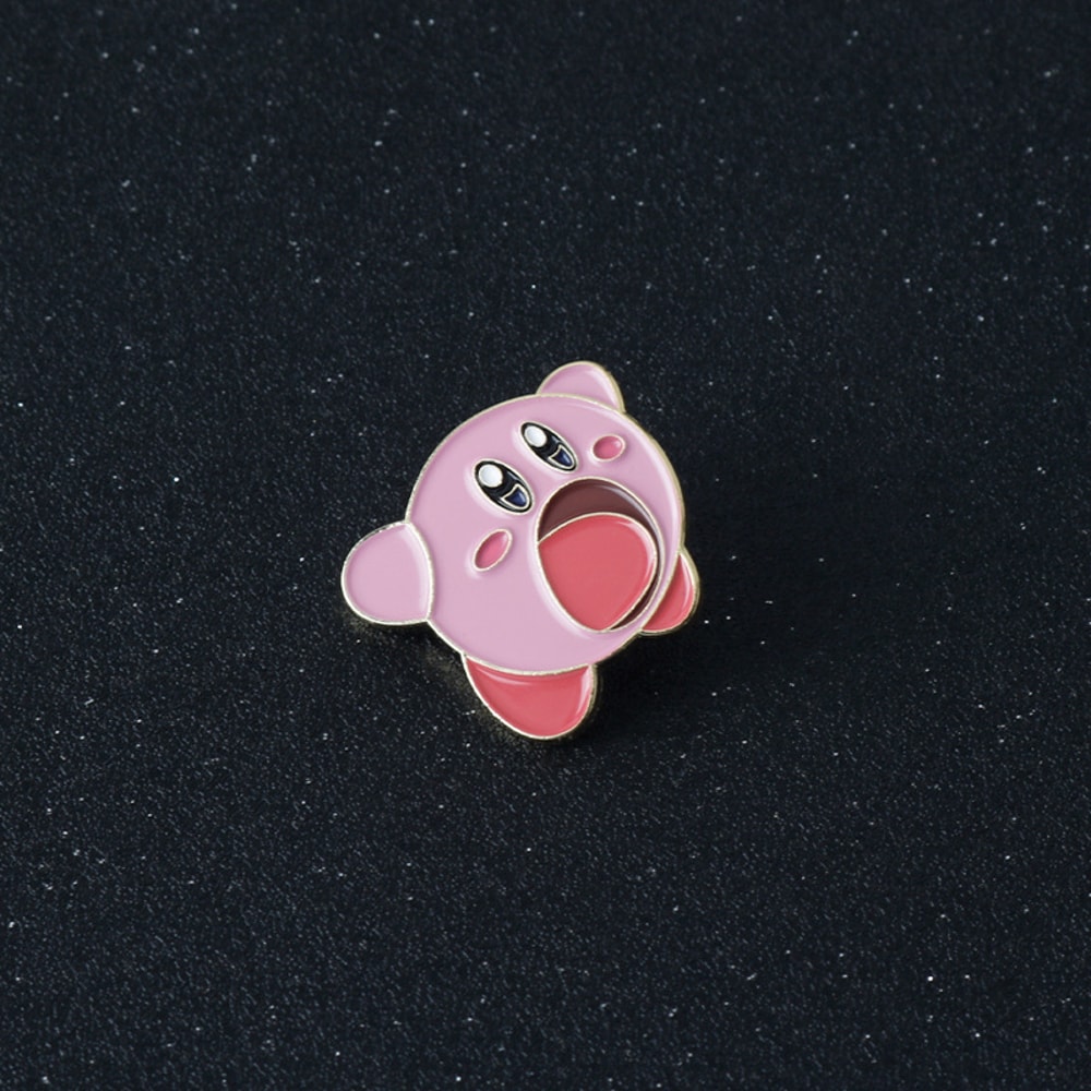 Kirby Enamel Pin Cute Anime Backpack Badge and Kawaii Brooch Gift