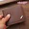 Mens Premium Leather Minimalist Wallet Slim & Foldable Soft Leather Design