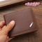 Mens Premium Leather Minimalist Wallet Slim & Foldable Soft Leather Design