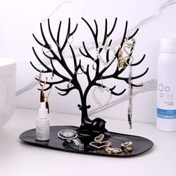 elegant jewelry display stand organizer for necklaces, earrings & rings