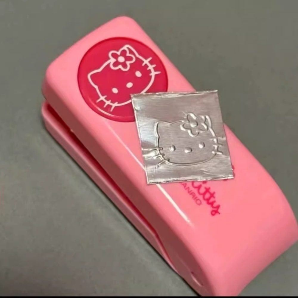 Hello Kitty Stapler Embosser Kawaii Notebook Stamp