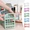 Foldable Desk Organizer Shelf Multi Tier Plastic Storage Rack Organizer For Cosmetics Office Dorm 0