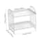 Foldable Desk Organizer Shelf Multi Tier Plastic Storage Rack Organizer For Cosmetics Office Dorm 3