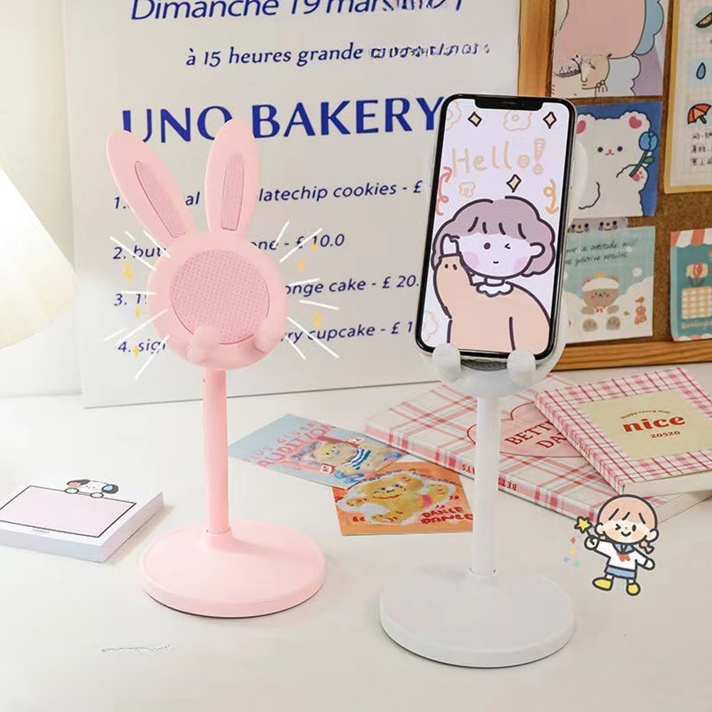 Cute Rabbit Adjustable Phone Stand For Desk 2