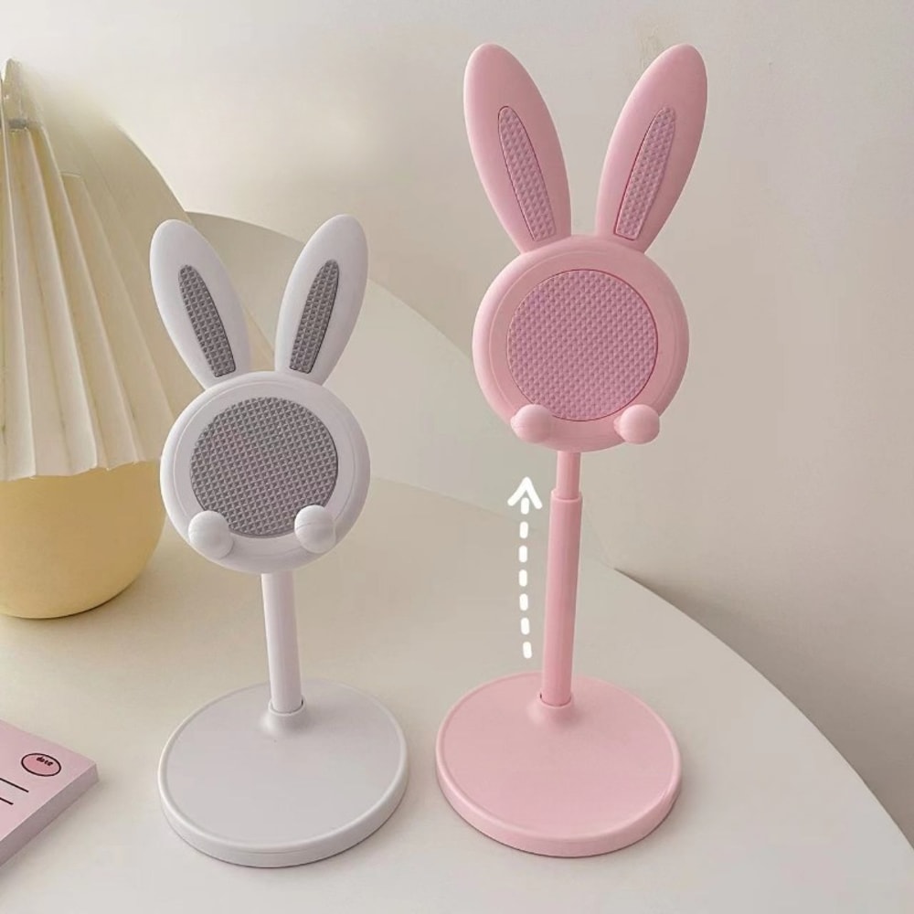 Cute Rabbit Adjustable Phone Stand For Desk 3