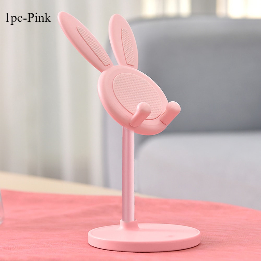 Cute Rabbit Adjustable Phone Stand For Desk 4
