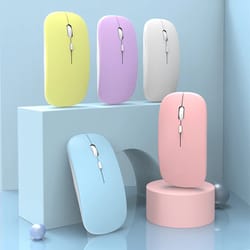 ergonomic bluetooth wireless mouse for laptop tablet silent portable multi device mouse