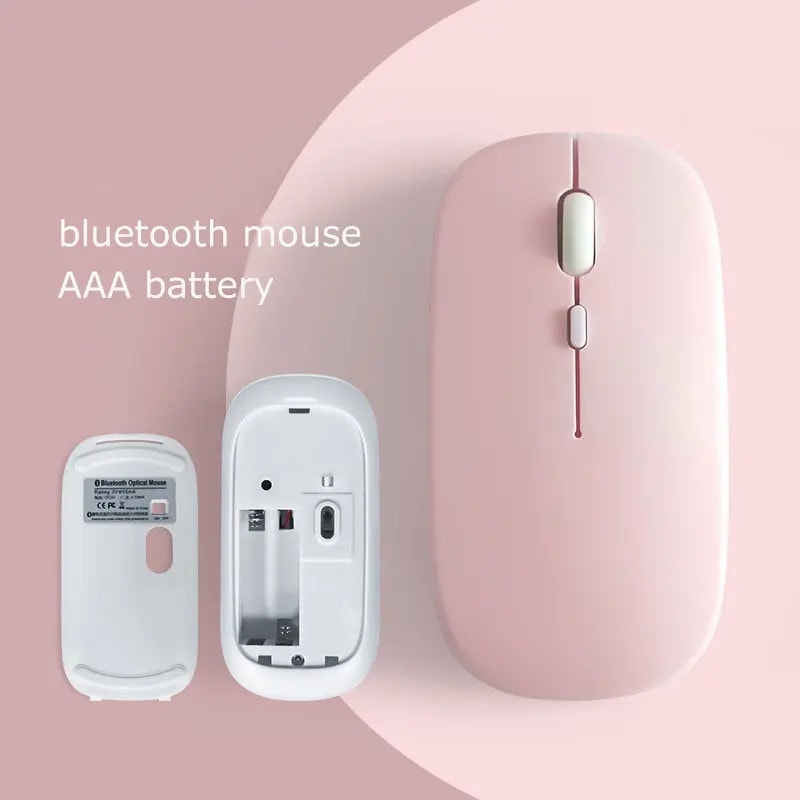 Ergonomic Bluetooth Wireless Mouse For Laptop Tablet Silent Portable Multi Device Mouse 5
