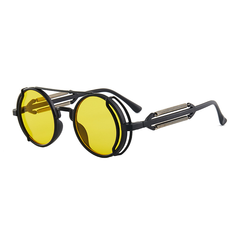 Gothic Steampunk Retro Round Sunglasses For Men And Women 5
