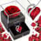 Ocean Heart Necklace With Eternal Rose Jewelry Box Gift Set 0