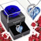 Ocean Heart Necklace With Eternal Rose Jewelry Box Gift Set 2