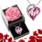 Ocean Heart Necklace With Eternal Rose Jewelry Box Gift Set 8