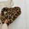 Leopard Print Plush Shoulder Tote Bag for Women