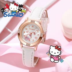 sanrio watch for women rose gold hello kitty kuromi quartz watch