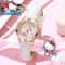 Sanrio Watch For Women Rose Gold Hello Kitty Kuromi Quartz Watch 0