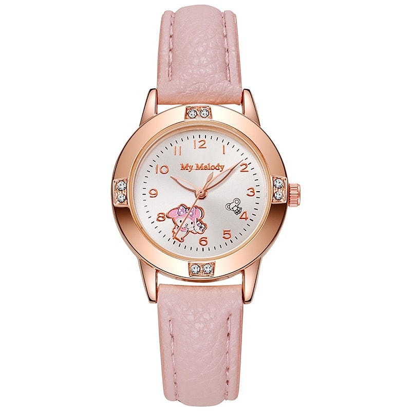 Sanrio Watch For Women Rose Gold Hello Kitty Kuromi Quartz Watch 6