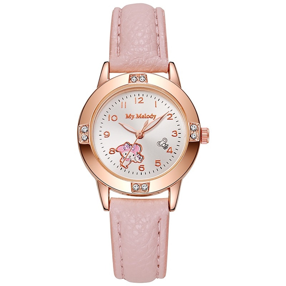 Sanrio Watch For Women Rose Gold Hello Kitty Kuromi Quartz Watch 4