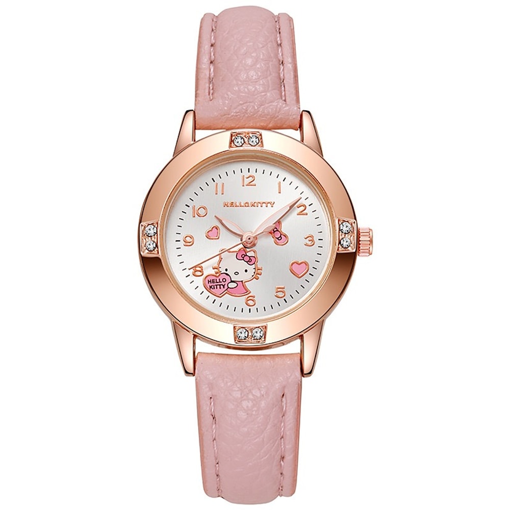 Sanrio Watch For Women Rose Gold Hello Kitty Kuromi Quartz Watch 8