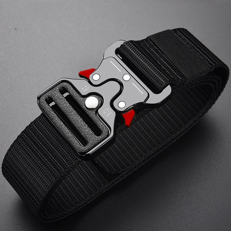 Quick Release Tactical Belt Adjustable Nylon Military Outdoor Belt 2