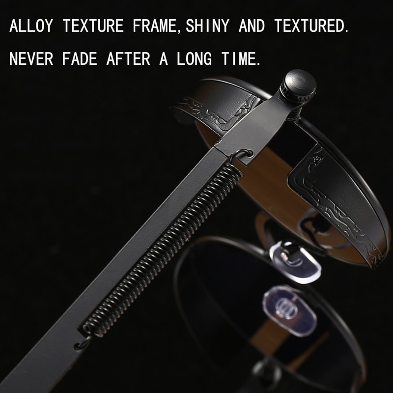 Retro Round Reflective Punk Sunglasses For Men And Women 1