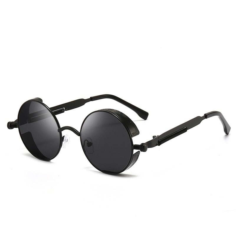 Retro Round Reflective Punk Sunglasses For Men And Women 5