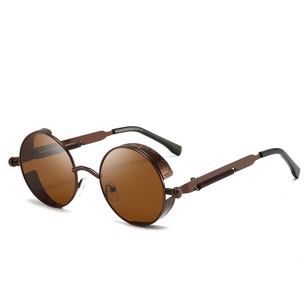 Retro Round Reflective Punk Sunglasses For Men And Women 6