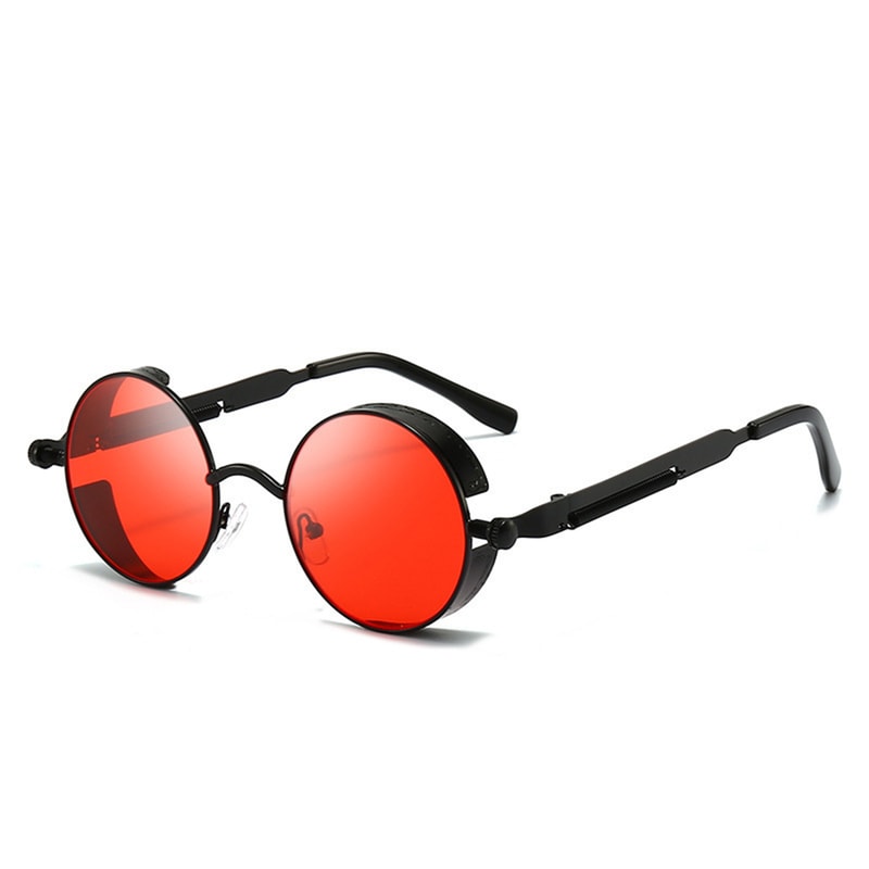 Retro Round Reflective Punk Sunglasses For Men And Women 7