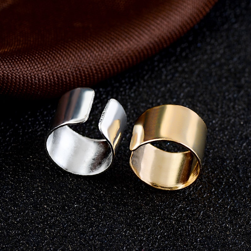 Long Tube Non Piercing Stainless Steel Ear Cuff 1