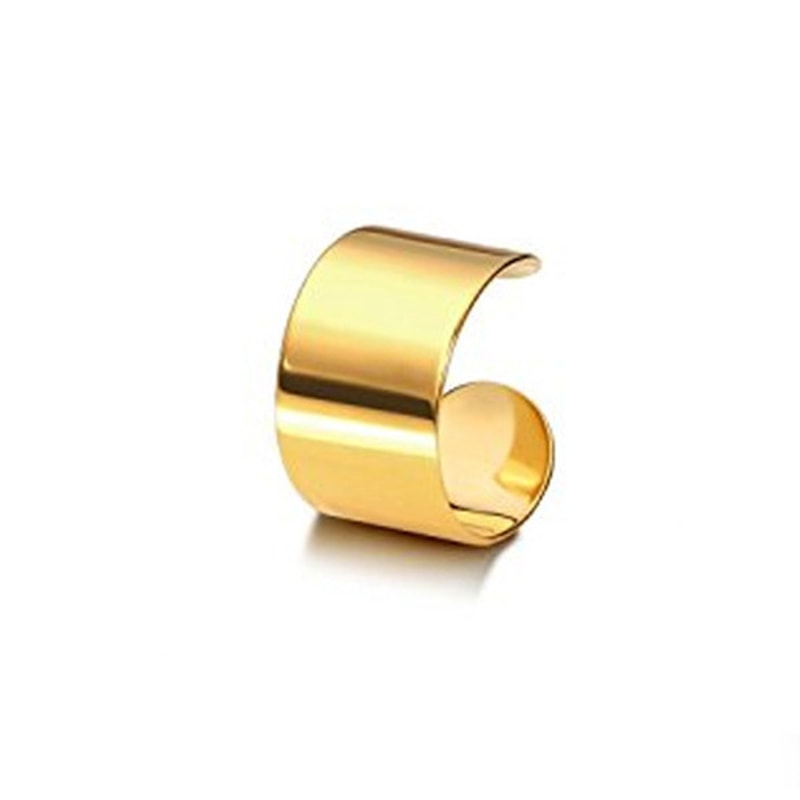 Long Tube Non Piercing Stainless Steel Ear Cuff 2