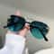 Rimless Pilot Sunglasses with Gradient Lenses
