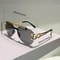Rimless Pilot Sunglasses with Gradient Lenses
