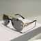 Rimless Pilot Sunglasses with Gradient Lenses