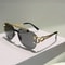 Rimless Pilot Sunglasses with Gradient Lenses
