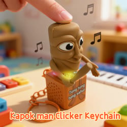 luminous wooden stickman anime keychain glow in the dark cute pendant gift