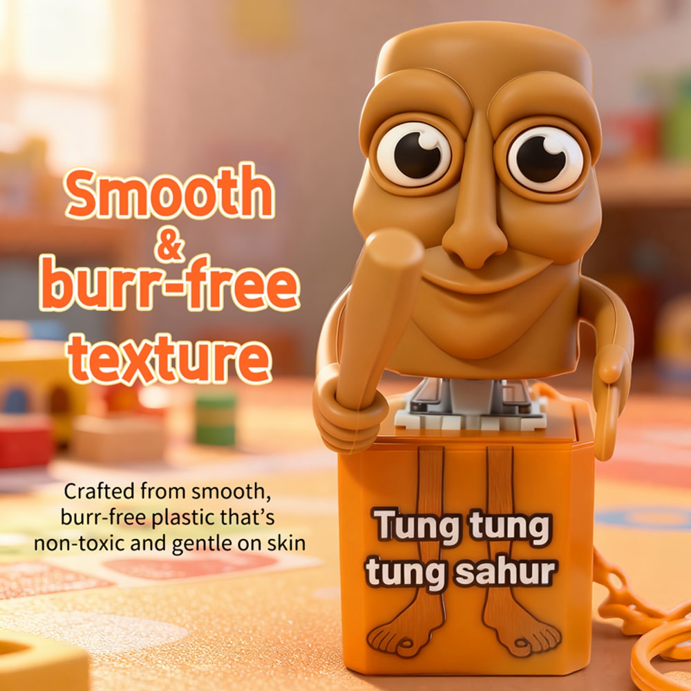 Luminous Wooden Stickman Anime Keychain Glow in the Dark Cute Pendant Gift