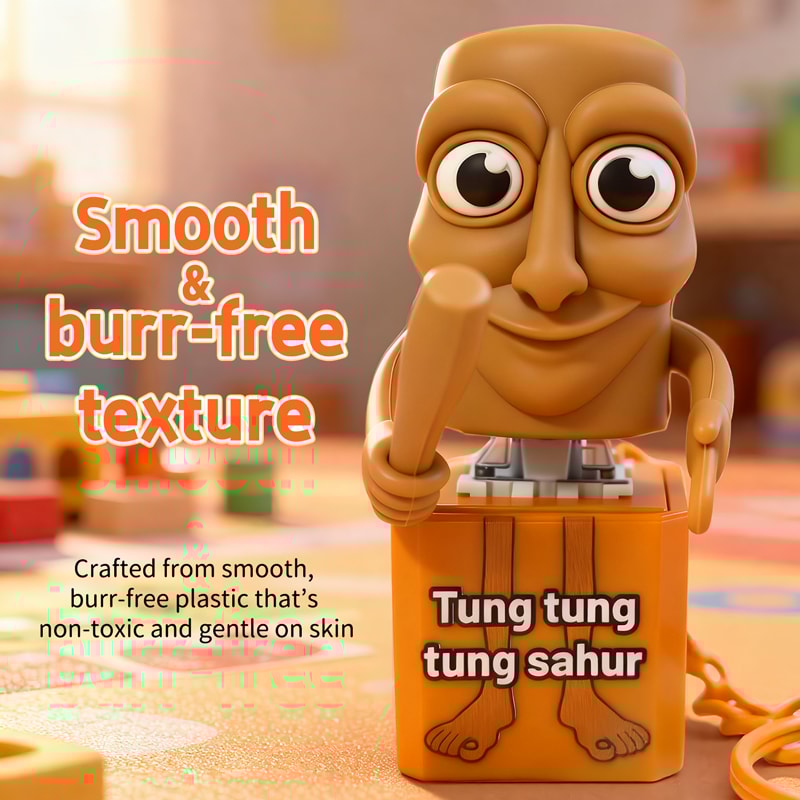 Luminous Wooden Stickman Anime Keychain Glow in the Dark Cute Pendant Gift