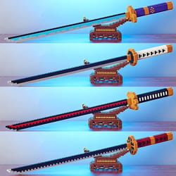 anime katana building blocks sword set for display and gifting