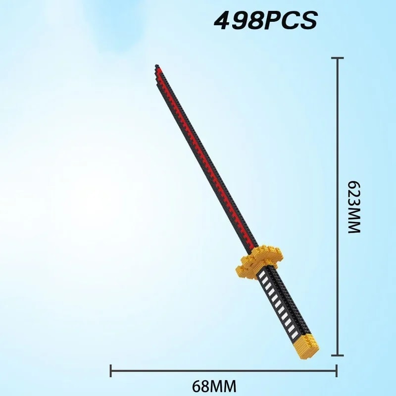 Anime Katana Building Blocks Sword Set for Display and Gifting