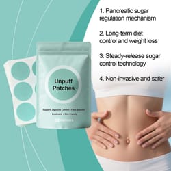 unpuff digestive comfort patches for bloating and fluid balance count