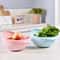 Silicone Rice Washing Bowl with Handle Fruit and Veggie Colander