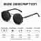 Adjustable Tint Polarized Round Sunglasses With Protection 1