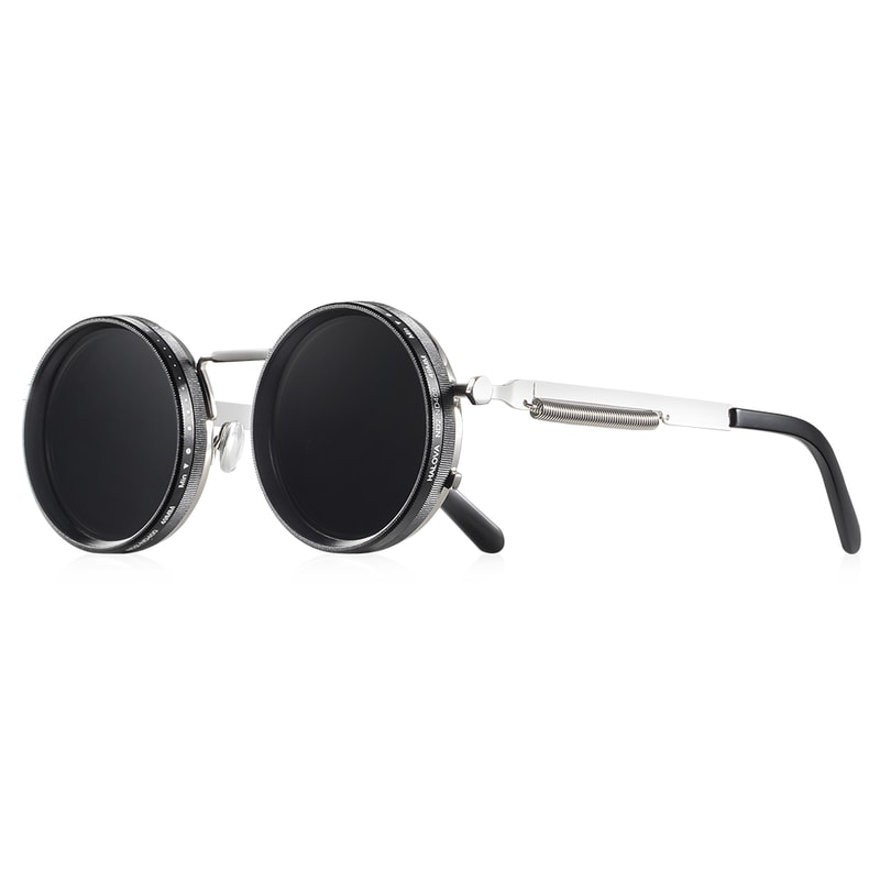 Adjustable Tint Polarized Round Sunglasses With Protection 4