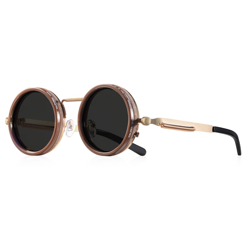 Adjustable Tint Polarized Round Sunglasses With Protection 5