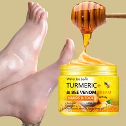 turmeric bee venom cracked heel cream for dry hands and feet