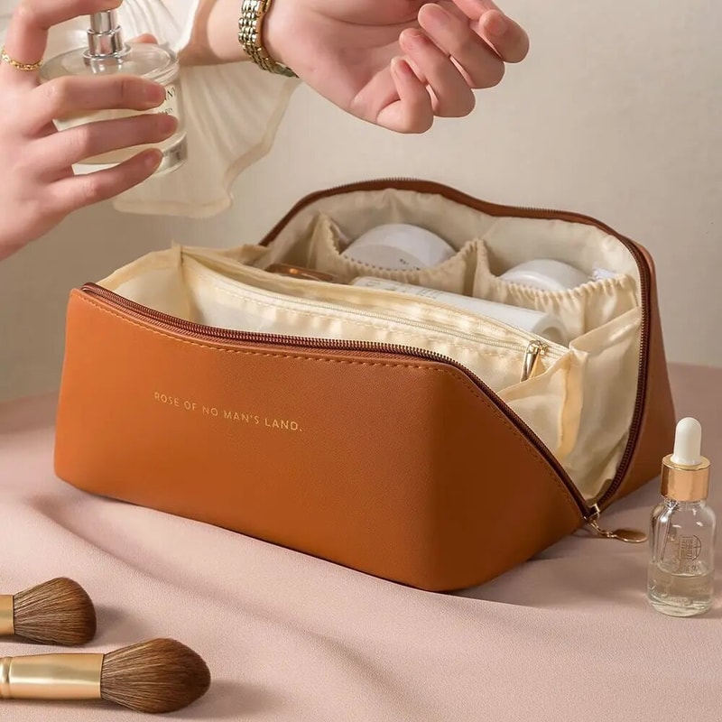 Travel Makeup Bag Cosmetic Organizer Pouch for Women