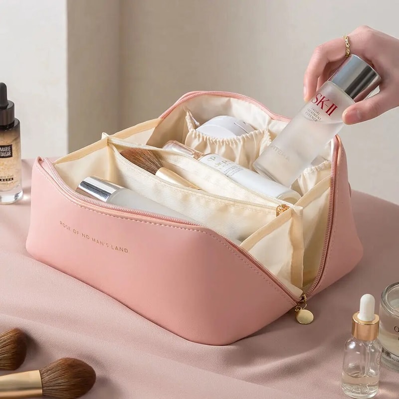 Travel Makeup Bag Cosmetic Organizer Pouch for Women